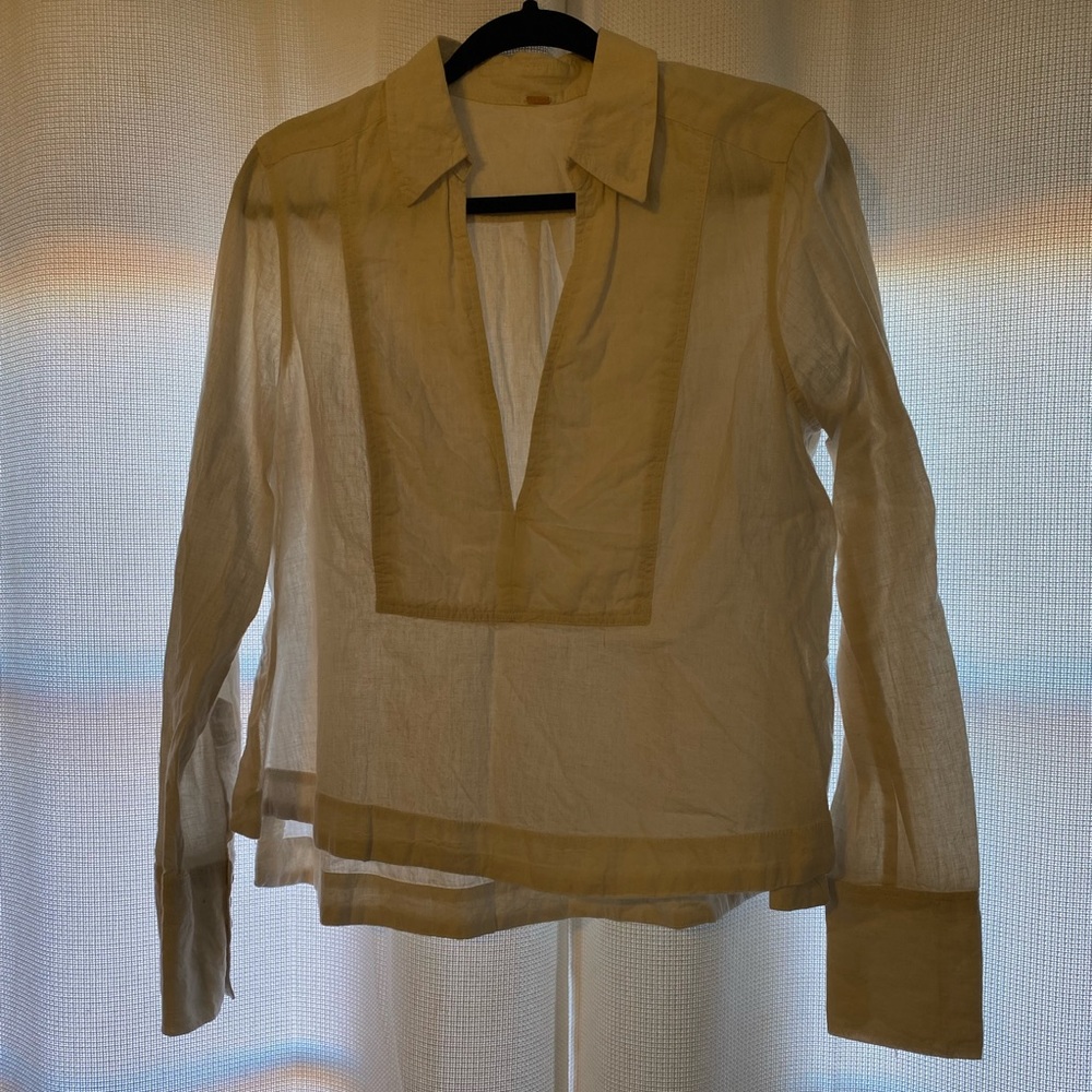 Free People LS Linen Shirt